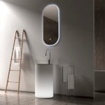 MUEBLE PARA BAÑO CON LAVAMANOS Y ESPEJO AUER .45x.25x1.0 MT