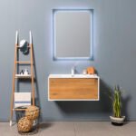 MUEBLE PARA BAÑO CON ESPEJO Y LAVAMANOS FURLA 0.90x0.48x0.40M - Imagen 7