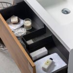 MUEBLE PARA BAÑO CON ESPEJO Y LAVAMANOS FURLA 0.90x0.48x0.40M - Imagen 4