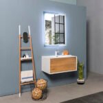 MUEBLE PARA BAÑO CON ESPEJO Y LAVAMANOS FURLA 0.90x0.48x0.40M - Imagen 2