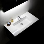 MUEBLE PARA BAÑO CON ESPEJO Y LAVAMANOS SLICE 0.99x0.47x0.50M - Imagen 4