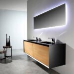 MUEBLE PARA BAÑO CON ESPEJO Y LAVAMANOS FELIX 0.75x0.48x0.55M - Imagen 6